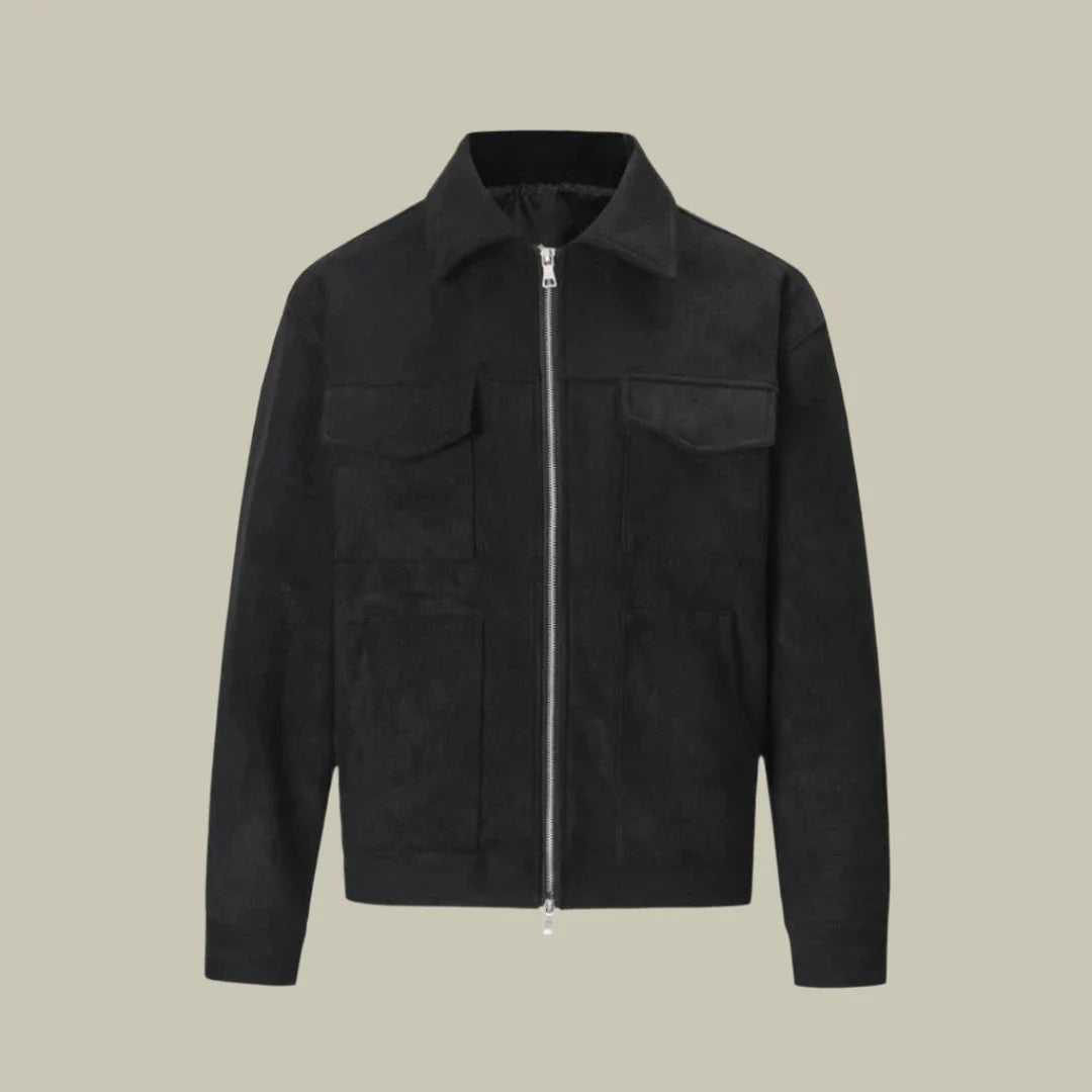 Men's Oversized Suede Jacket | ZENDA