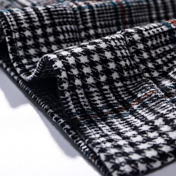 Men's Lapel Plaid Pocket Men's Jacket | ZENDA