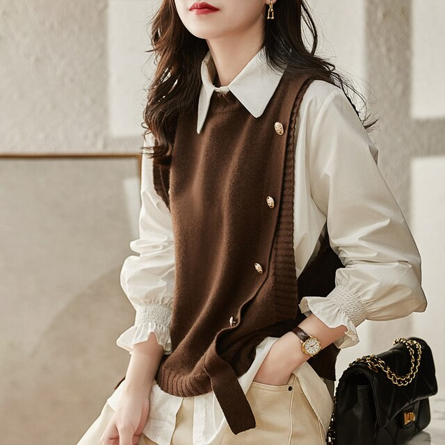 Solid Knitted Vest | Zenda