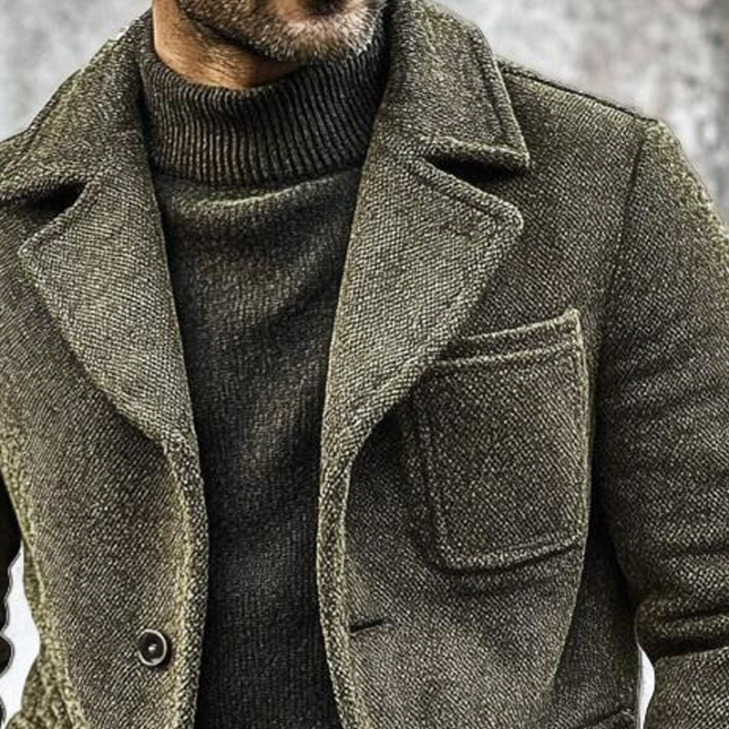 Men's Vintage Canvas Single Breasted Jacket | ZENDA