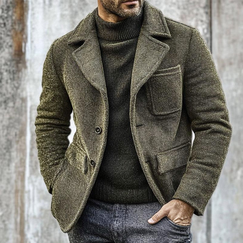 Men's Vintage Canvas Single Breasted Jacket | ZENDA
