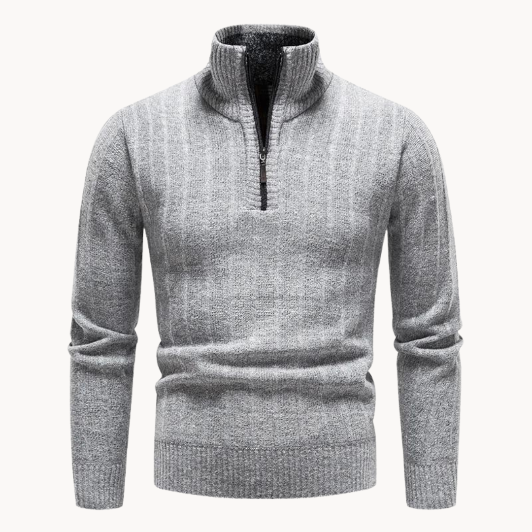 Freddie Quarter Zip Sweater | Zenda