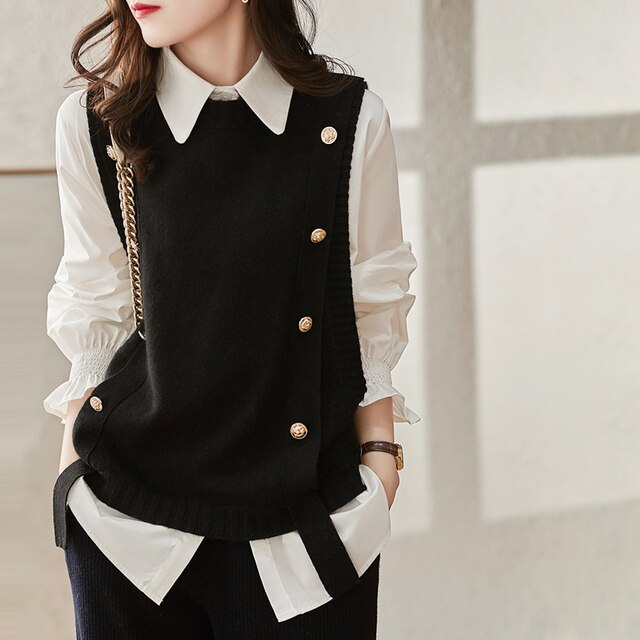 Solid Knitted Vest | Zenda